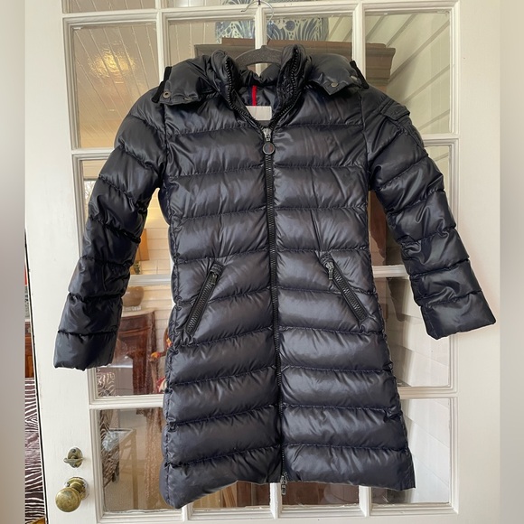 Moncler Other - Moncler navy girl’s down hooded parka- size 8